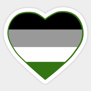 Pride Flag Heart Androphilia Sticker